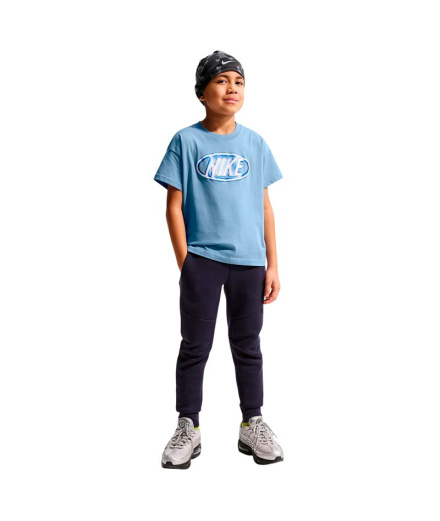 Camiseta Nike Nsw M90 Club Xpress Infantil Azul