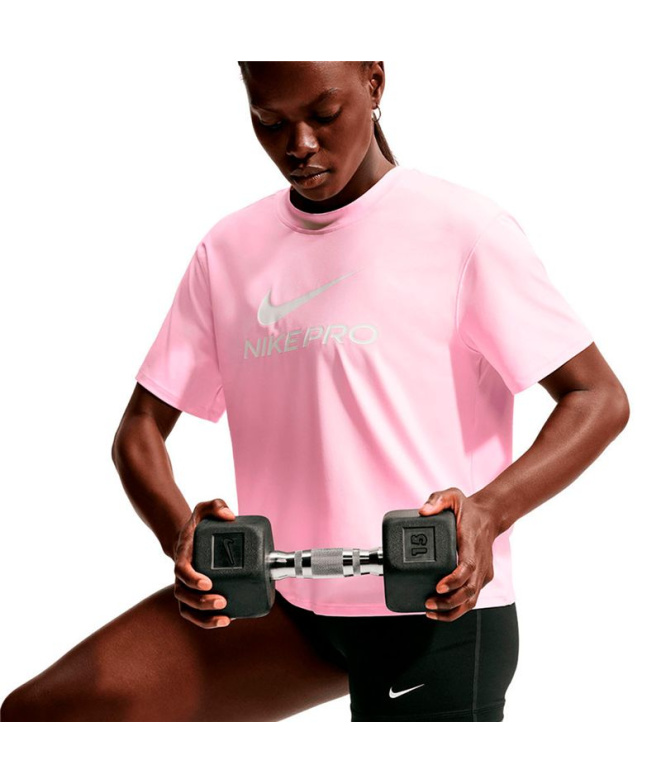 T-shirt Fitness Nike NP DF 365 SS Loose Femme rose