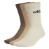 Meias adidas Linear Crew 3P Wonderwhi/Magbei/Earstr