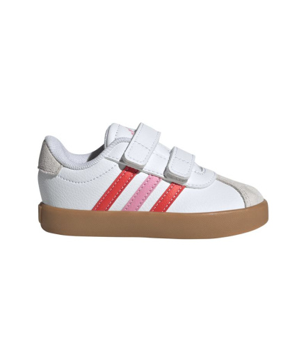 Chaussures blanches adidas VL Court 3.0 CF Enfant