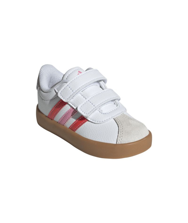 Chaussures blanches adidas VL Court 3.0 CF Enfant