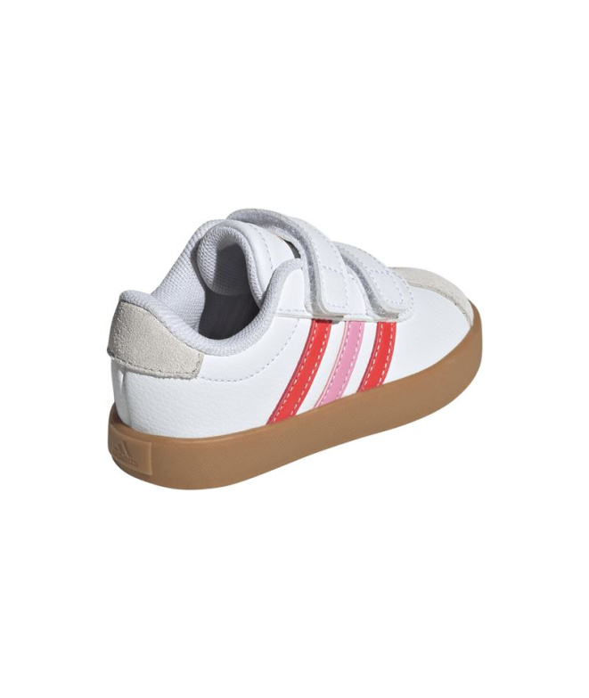 Chaussures blanches adidas VL Court 3.0 CF Enfant