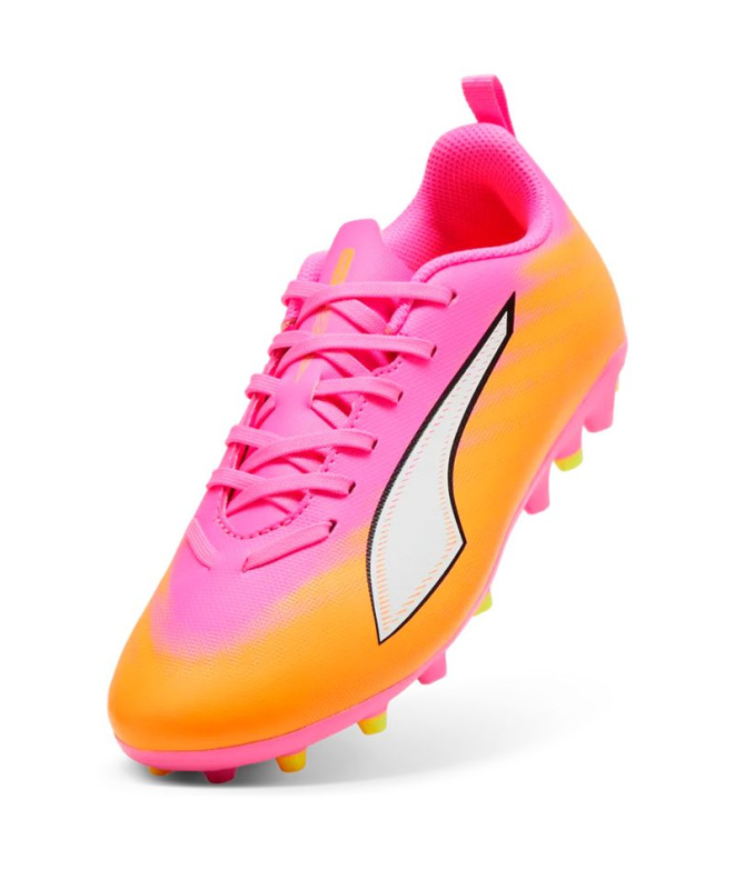 futebol Puma Ultra 6 Play Mg, Rosa Veneno Menino
