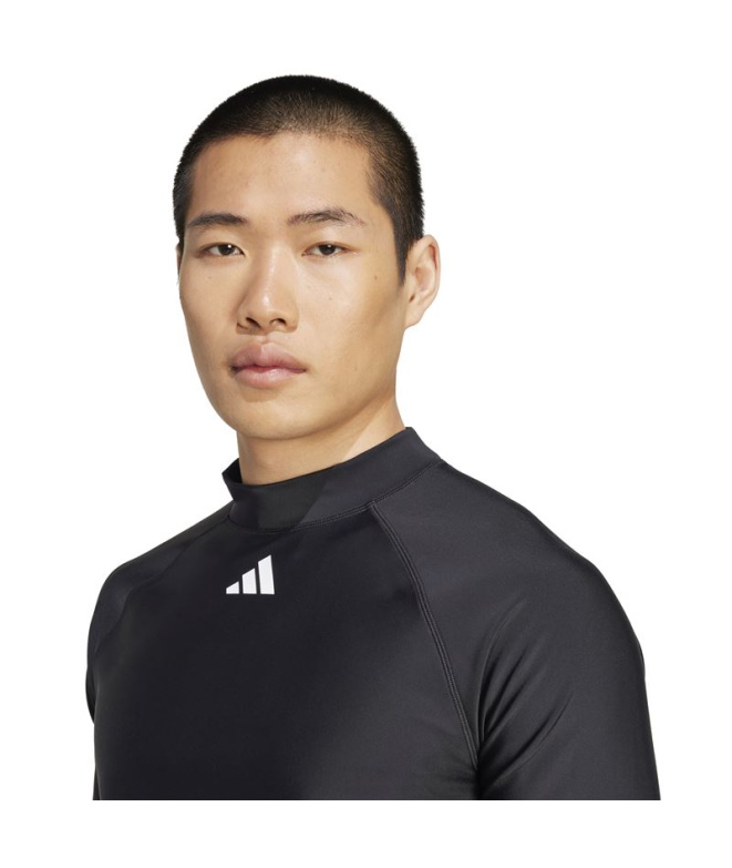 T-shirt Natation adidas LS Rashgd Homme noir et...