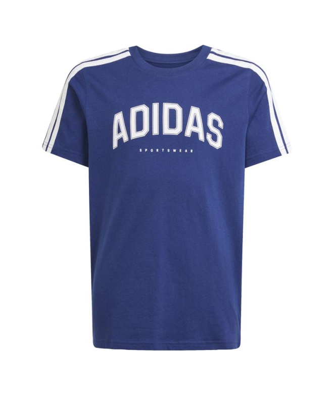 T-shirt adidas Colleg Enfant Bleu Foncé