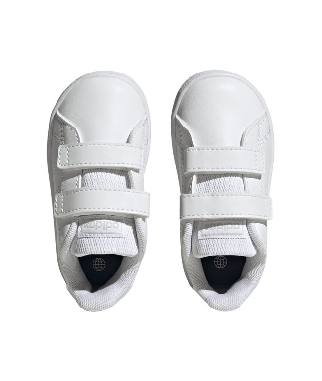 Chaussures Bébés adidas Advantage CF I blanches