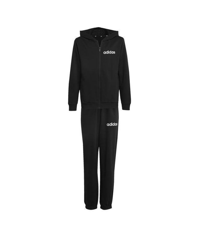 Survêtement Enfant adidas Lin Ft Ts 220 Noir/Blanc