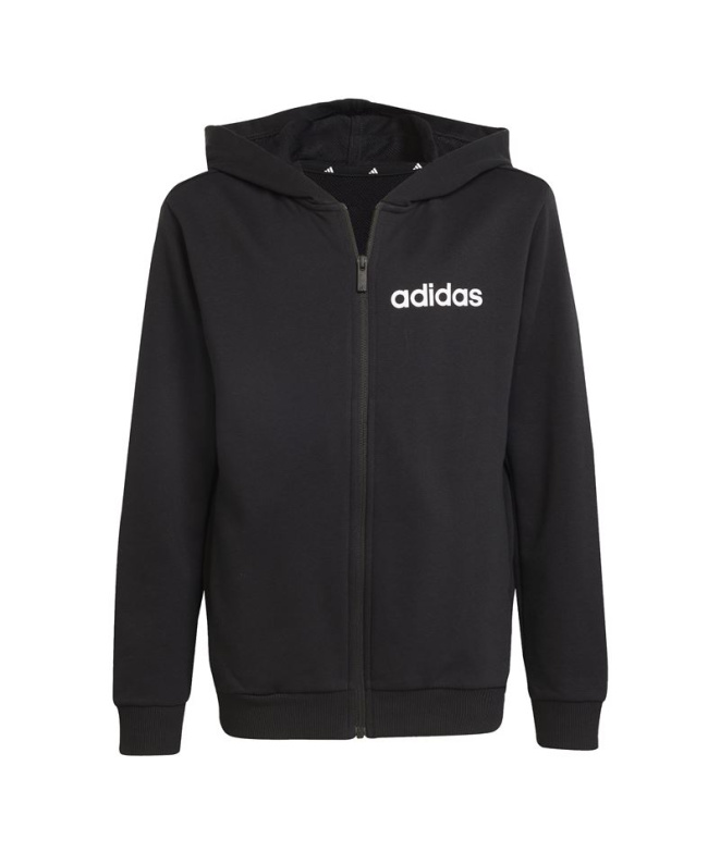 Survêtement Enfant adidas Lin Ft Ts 220 Noir/Blanc