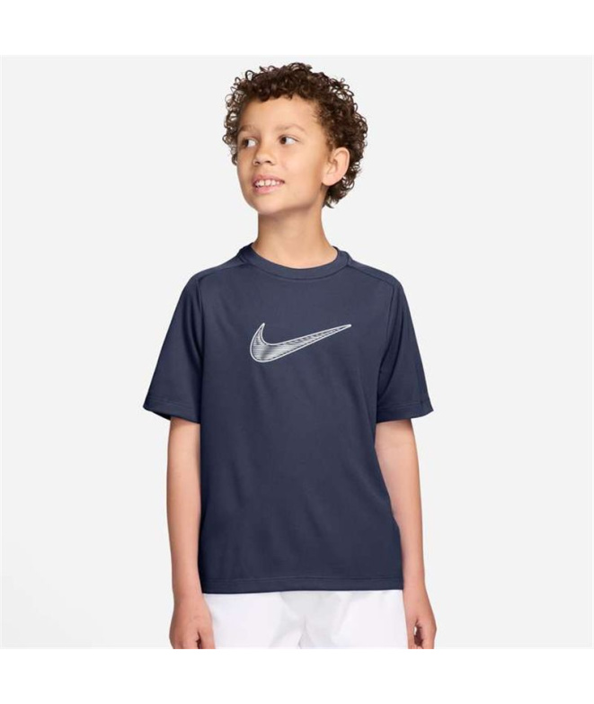 Camiseta Menino Nike DF Multi SS HBR azul