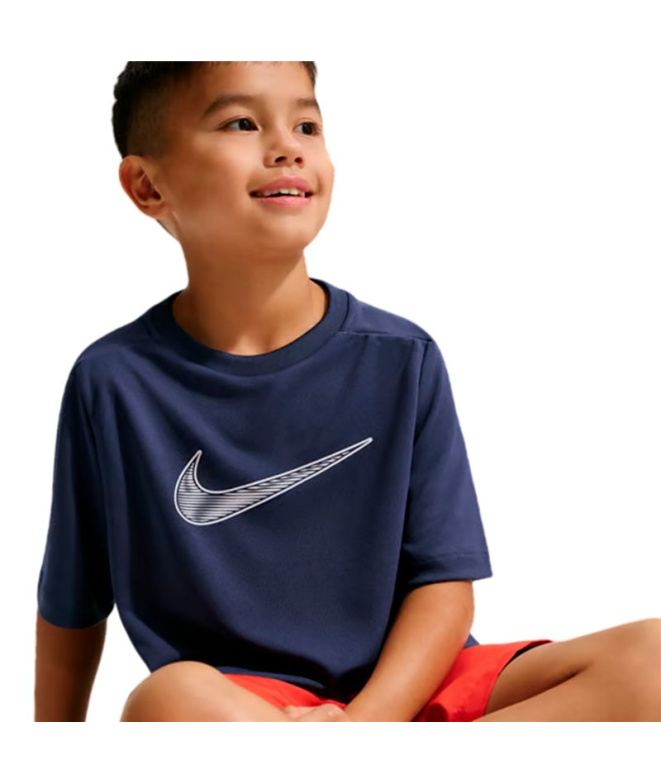 Camiseta Menino Nike DF Multi SS HBR azul