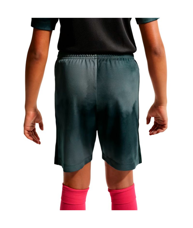 Calça Futebol Nike DF GX AOP Infantil pretos.