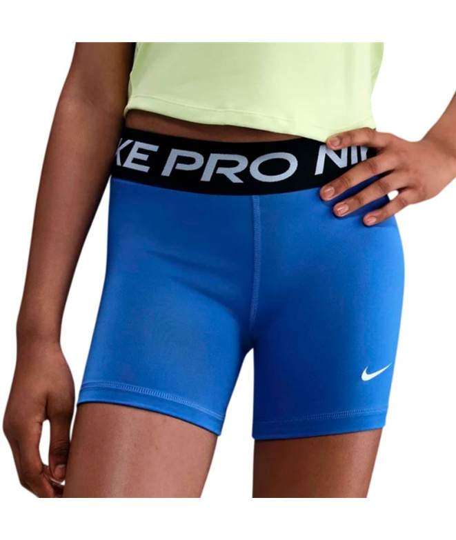 Collants fitness Nike Pro Fille bleus