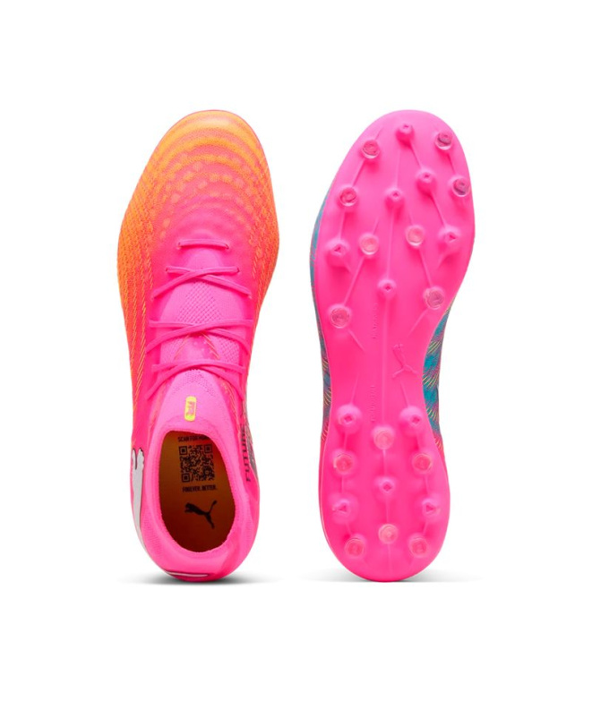 futebol Puma Future 9 Pro Mg, Rosa Veneno-Sun