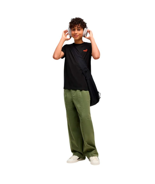 T-shirt Puma Ess Logo Lab Brand, noir, Enfant