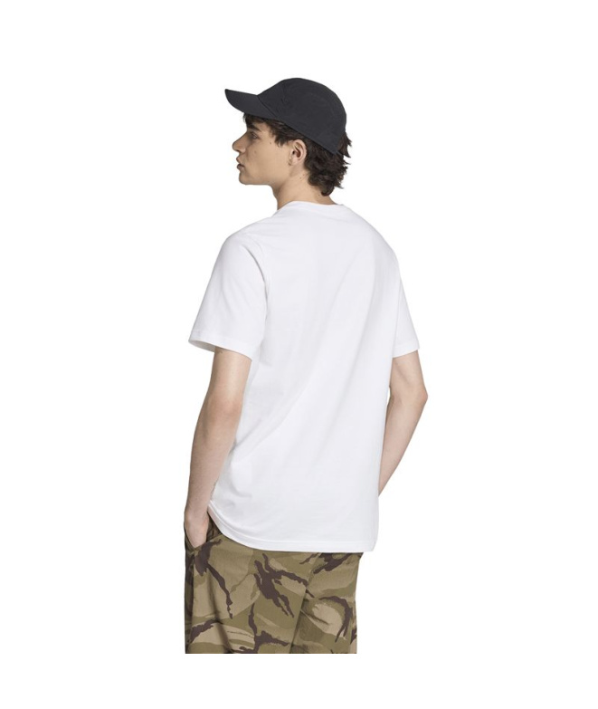 Camiseta branca adidas Camo Script tamanho M