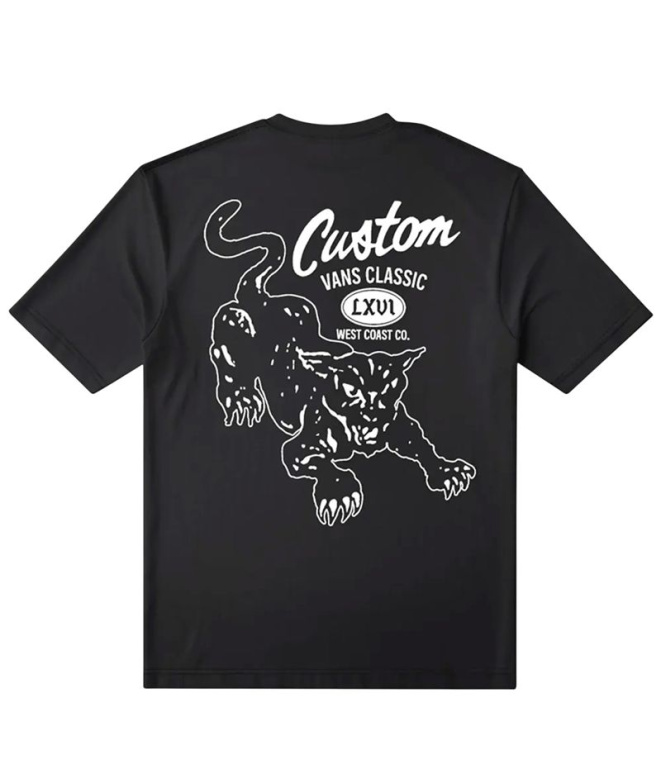 T-shirt Vans Custom Cat SS pour Homme , noir