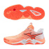 Sapatilhas de Vôlei Unissex Mizuno Wave Momentum Elite Branco/Laranja