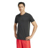 Camiseta adidas D4T 3-Stripes Fitness Homem , Preta