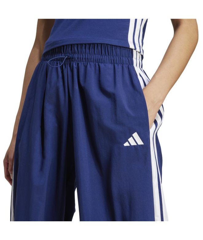 Calça Mulher adidas 3-Stripes azul-escura/branca