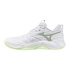 Chaussures de volleyball Mizuno Wave Momentum Pro Femme blanc/gris