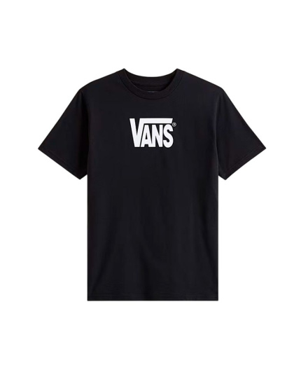 Camiseta Vans Stretch Logo Menino Preta