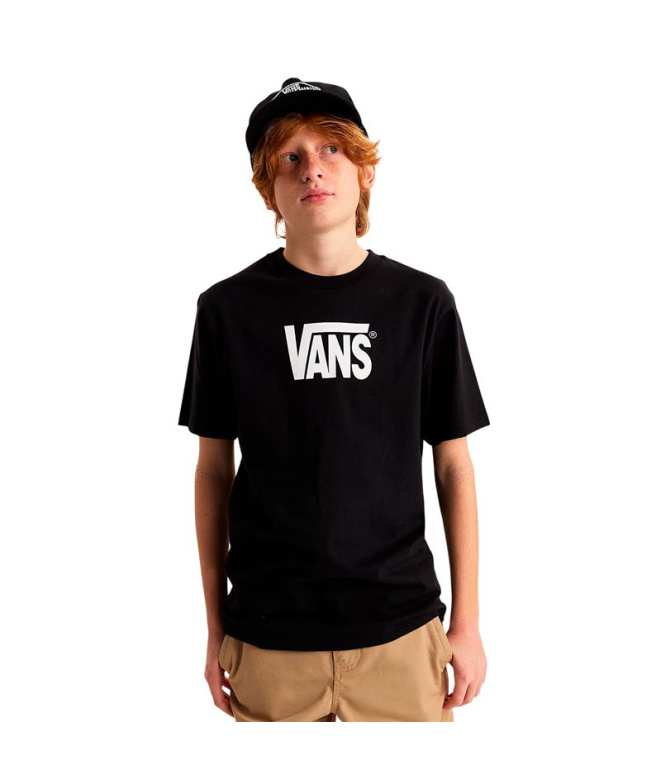 Camiseta Vans Stretch Logo Menino Preta