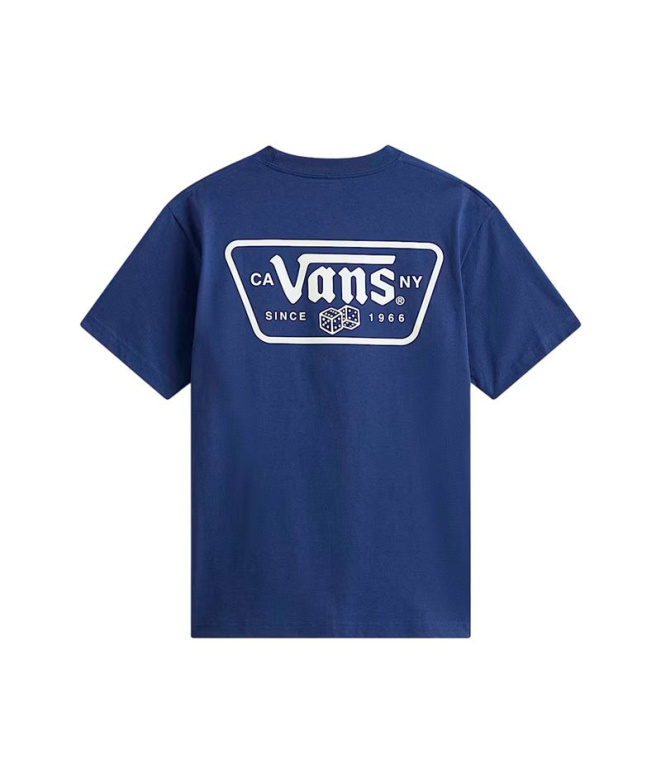 Camiseta Homem Vans Knu Patch, azul marinho.