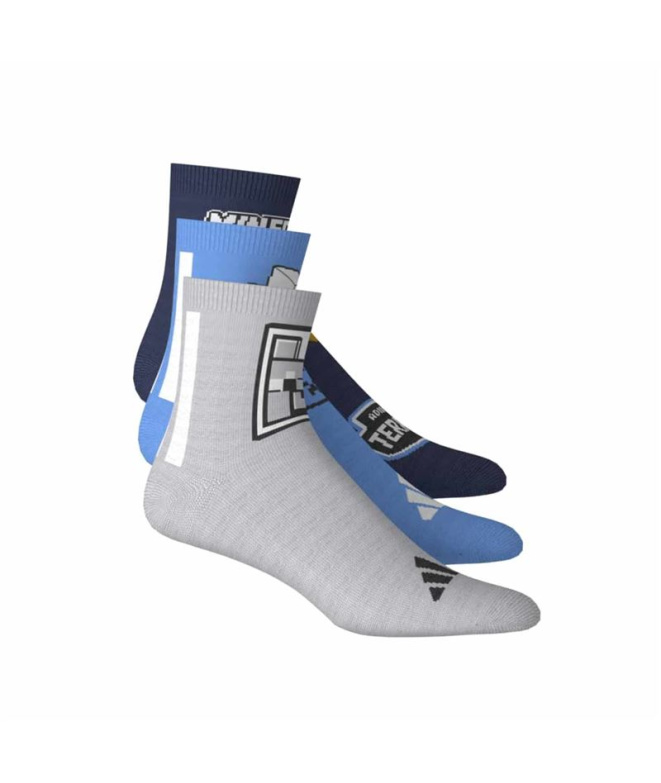 Chaussettes bleues adidas Minecraft 3P