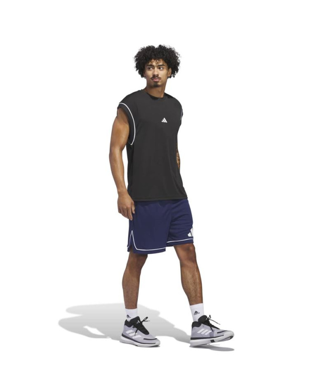 Pantalons Basket-ball adidas Bos Homme bleu marine