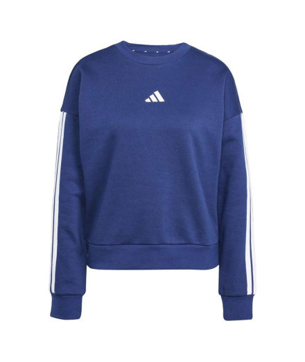 Sweat adidas W 3 bandes bleu foncé