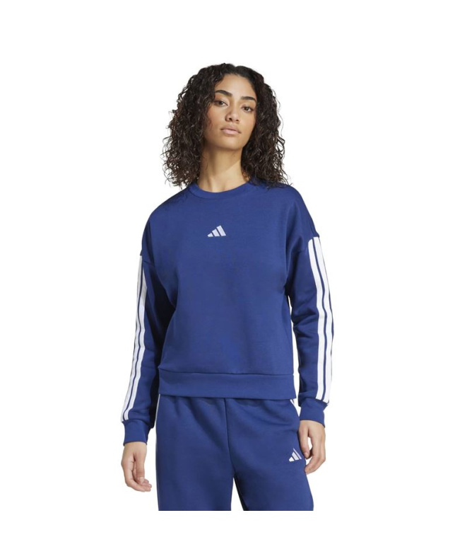 adidas W 3 Stripes Fl Azul Moletom