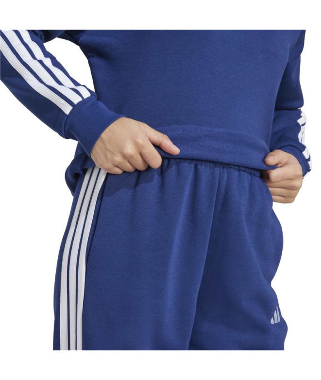 adidas W 3 Stripes Fl Azul Moletom