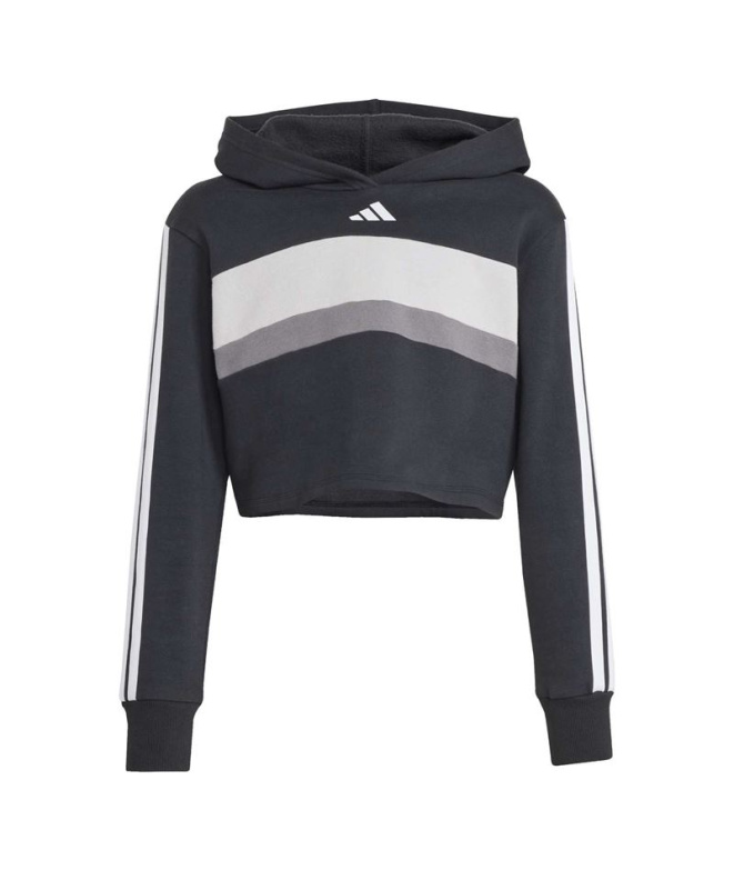 Survêtement adidas Jg 3Bandas Tib Fl St Fille Noir