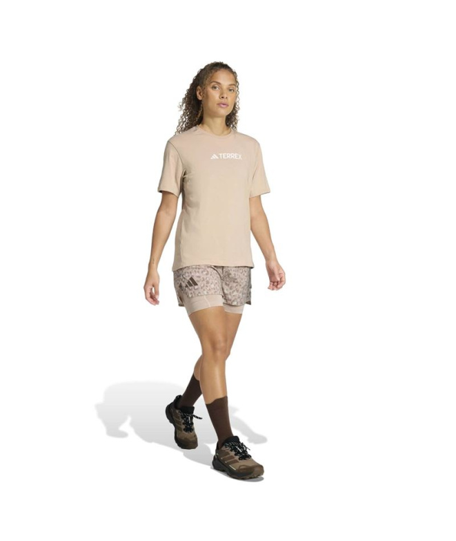 T-shirt rose Montagne adidas Tx Logo Femme