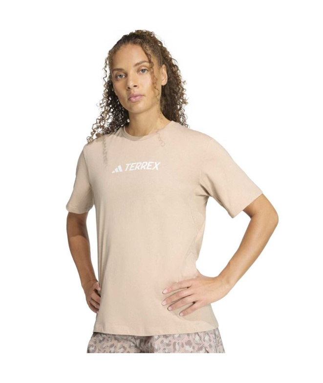 Camiseta Mulher adidas Tx Logo Pink Montanha