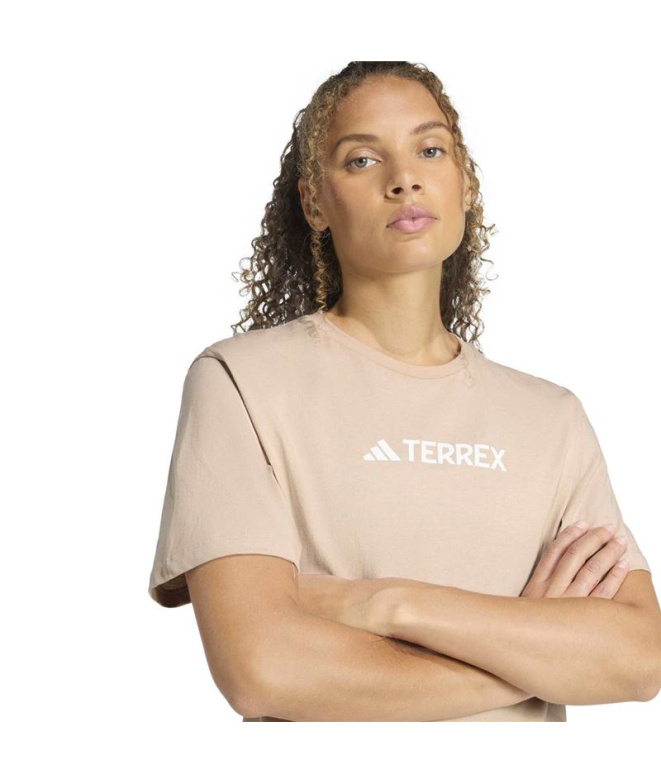 Camiseta Mulher adidas Tx Logo Pink Montanha