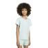 T-shirt adidas Jg 3 bandes 160 Fille couleur Menhal / Blanc