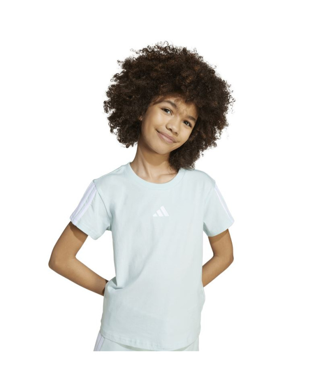 T-shirt adidas Jg 3 bandes 160 Fille couleur...
