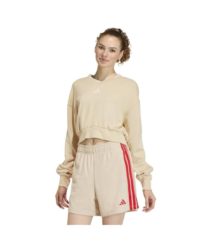 adidas Sweat Sta Seas Cre Femme en lycra blanc