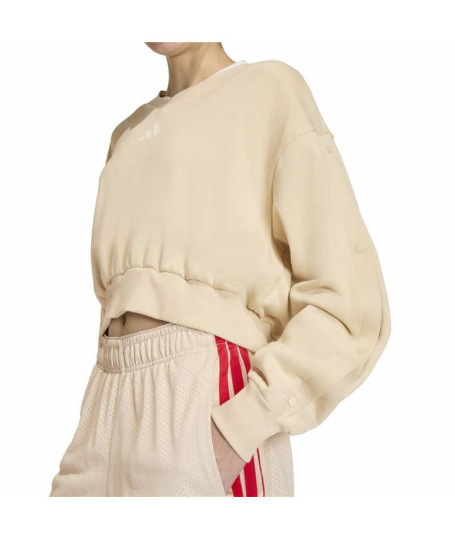 adidas Sweat Sta Seas Cre Femme en lycra blanc