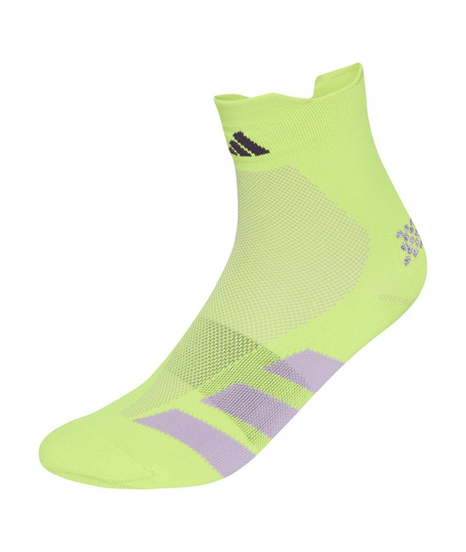 Meias Running adidas Adiz Qrtr amarelas