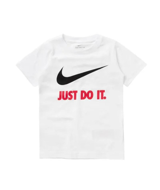 Camiseta Nike Sportswear Swoosh Just Do It infantil White