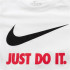 Camiseta Nike Sportswear Swoosh Just Do It infantil White