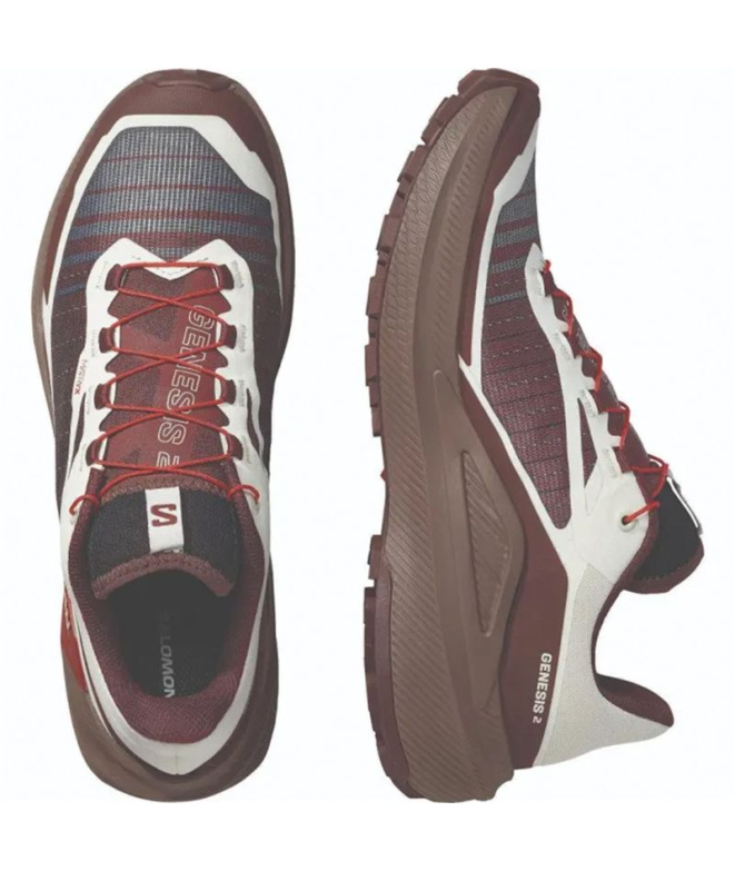 Chaussures Trail Salomon Homme coloris Vanille...