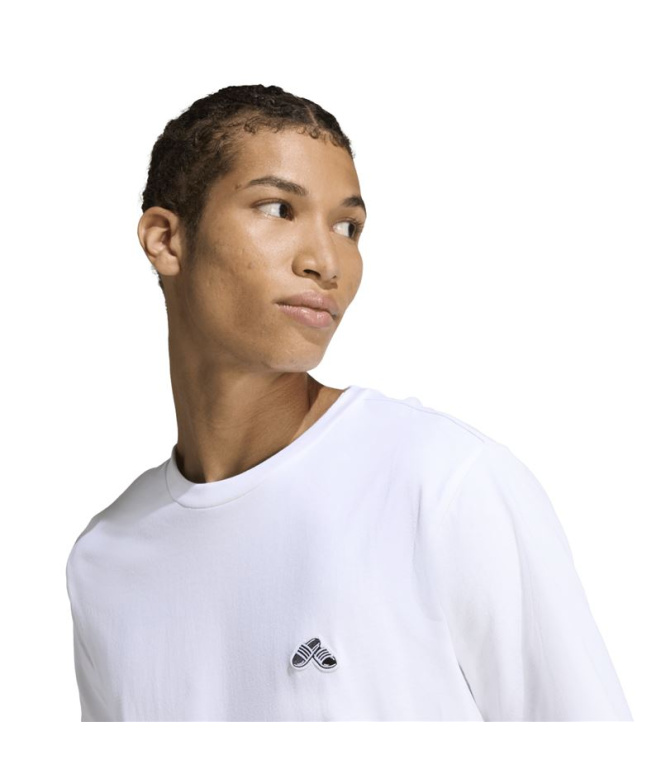 Camiseta branca Homem adidas S Slide Tr