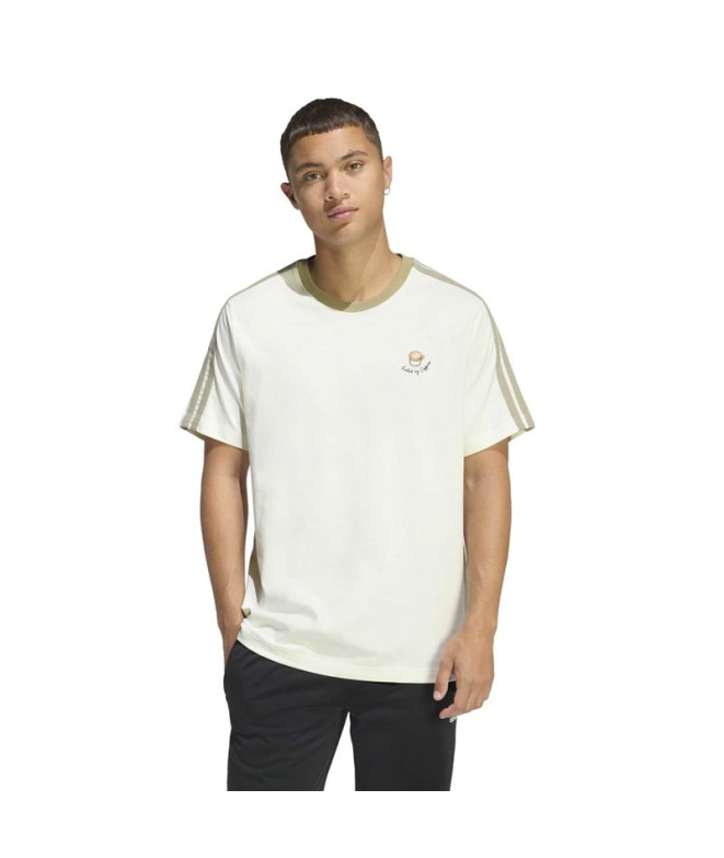 Camiseta adidas Coffee Cup Hombre Blanco
