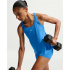 T-shirt Fitness Nike Np Df Tank Elastika Femme bleu