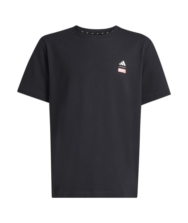 Camiseta Infantil Adidas Mrvl Sm Gfx preta/branca