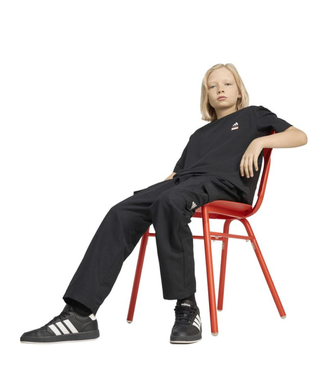 Camiseta Infantil Adidas Mrvl Sm Gfx preta/branca