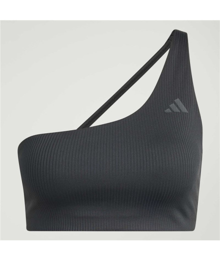 Brassiere de sport Fitness adidas Rib LS Femme noir